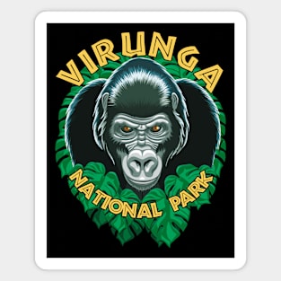 Gorilla's Face | Virunga National Park Magnet